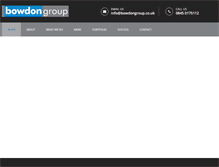 Tablet Screenshot of bowdongroup.co.uk